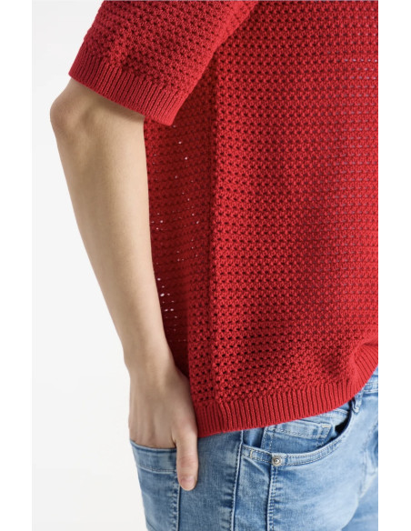 Cecil 303841 Structured roundneck - i flera färger