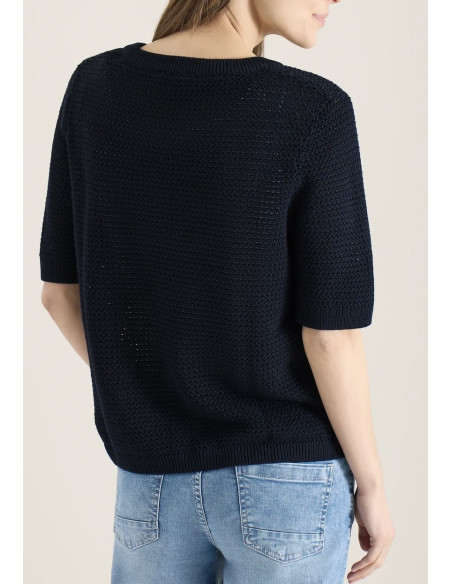 Cecil 303841 Structured roundneck - i flera färger