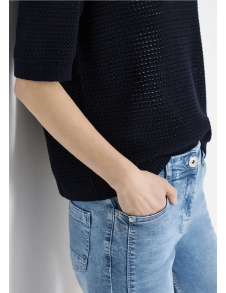Cecil 303841 Structured roundneck - i flera färger