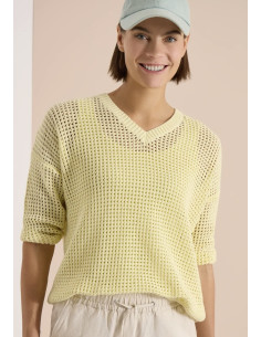 Cecil 303864 Crochet V-neck