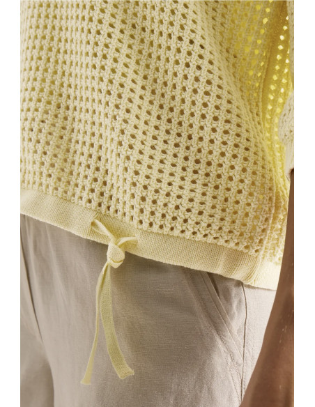 Cecil 303864 Crochet V-neck
