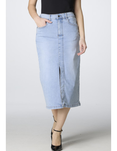 MiAmori SS26 Long denim skirt