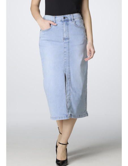MiAmori SS26 Long denim skirt