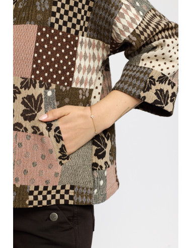 2 Biz Ditte patchwork jacket