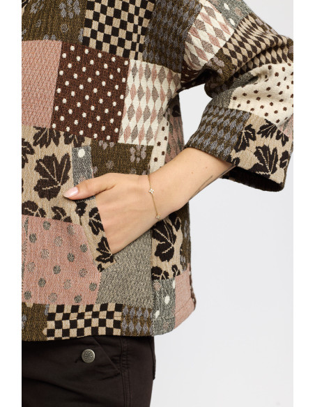 2 Biz Ditte patchwork jacket