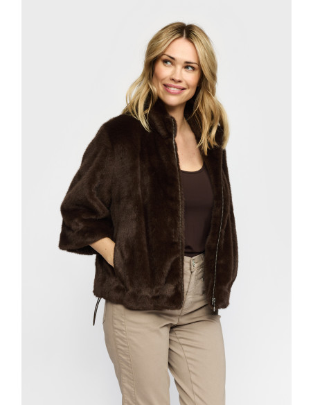 2 Biz Mirella Pälsjacka - Dark brown