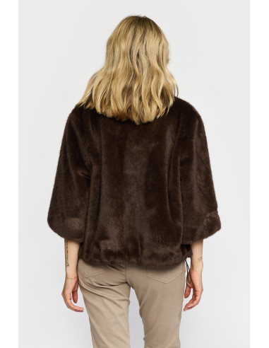 2 Biz Mirella Pälsjacka - Dark brown
