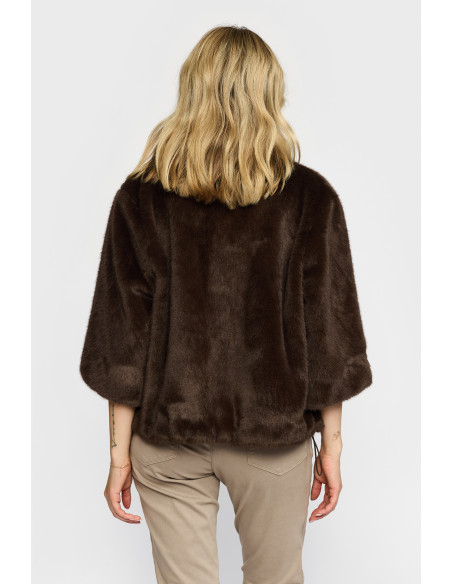2 Biz Mirella Pälsjacka - Dark brown