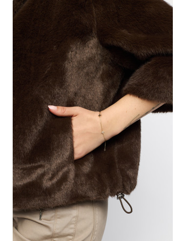 2 Biz Mirella Pälsjacka - Dark brown
