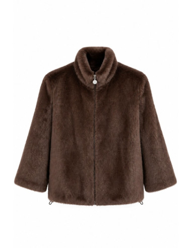 2 Biz Mirella Pälsjacka - Dark brown