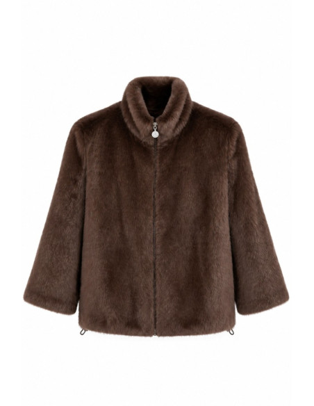 2 Biz Mirella Pälsjacka - Dark brown