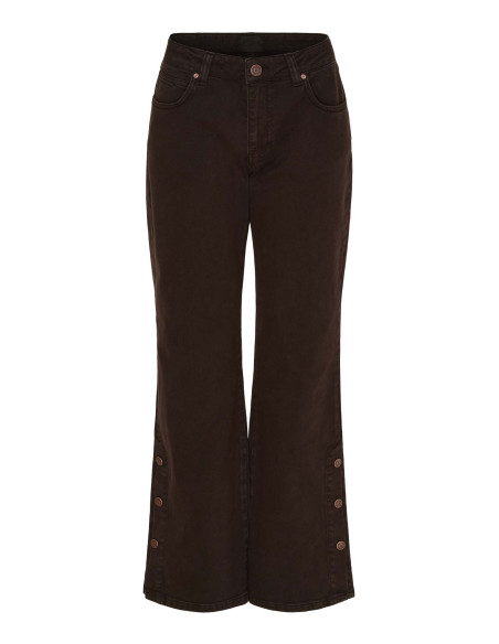 I Say 57858 Como twill button - Dark brown