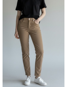 MiAmori Milano Jeans - taupe - i två benlängder