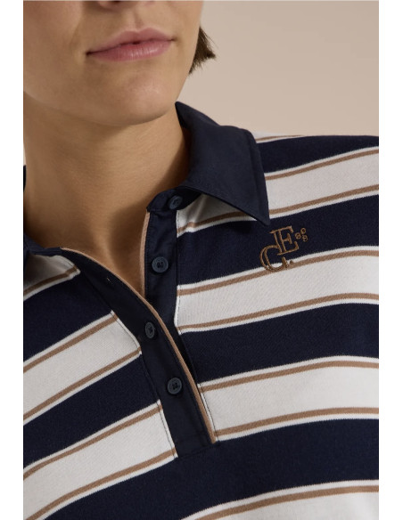 Cecil 325892 Striped poloshirt - i två färger