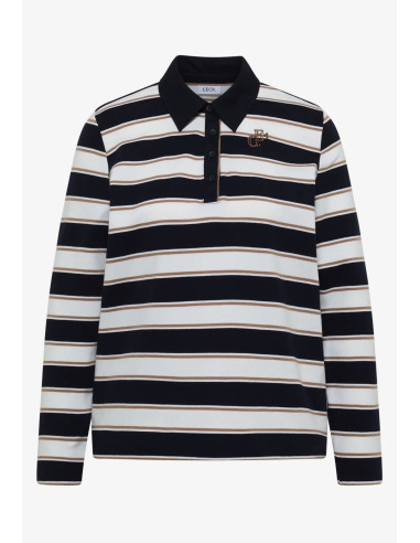 Cecil 325892 Striped poloshirt - i två färger