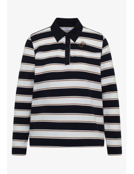 Cecil 325892 Striped poloshirt - i två färger