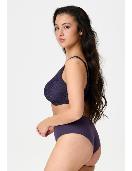 Lingadore 1400-6 Triangle bra - grape