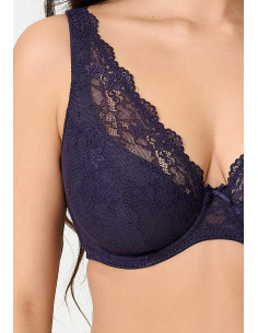 Lingadore 1400-6 Triangle bra - grape 2