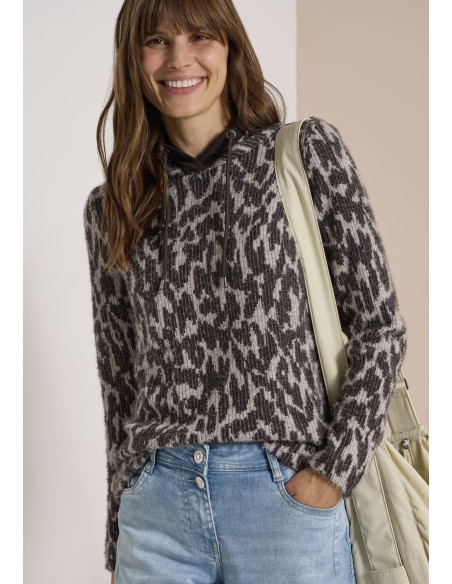 Cecil 326037 Featheryarn fake hoody