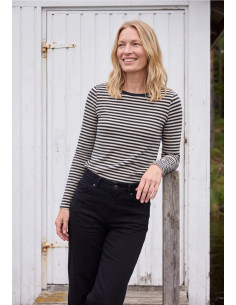 Cecil 326042 Striped layering shirt