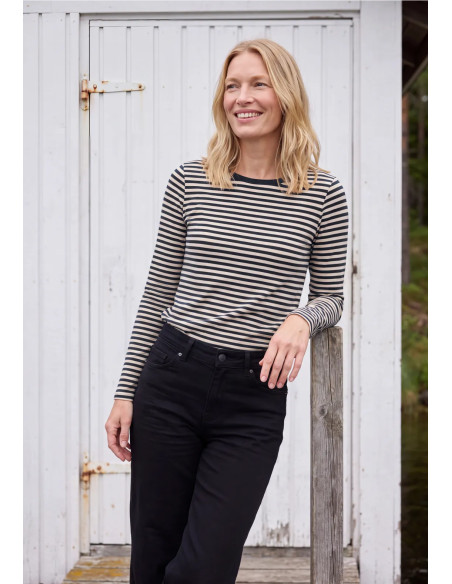 Cecil 326042 Striped layering shirt