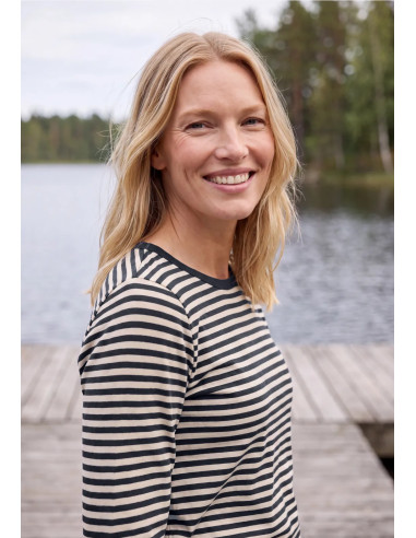 Cecil 326042 Striped layering shirt
