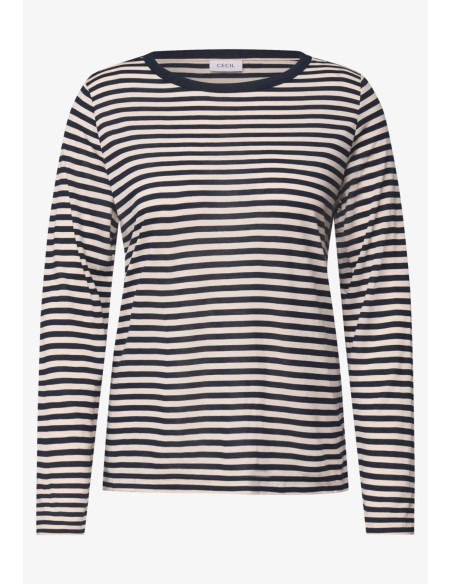 Cecil 326042 Striped layering shirt