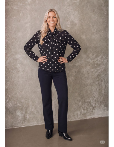 I Say 58059 Osla Bow Blouse