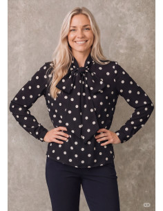 I Say 58059 Osla Bow Blouse