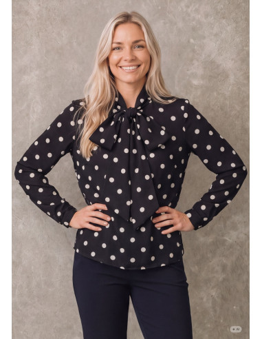 I Say 58059 Osla Bow Blouse